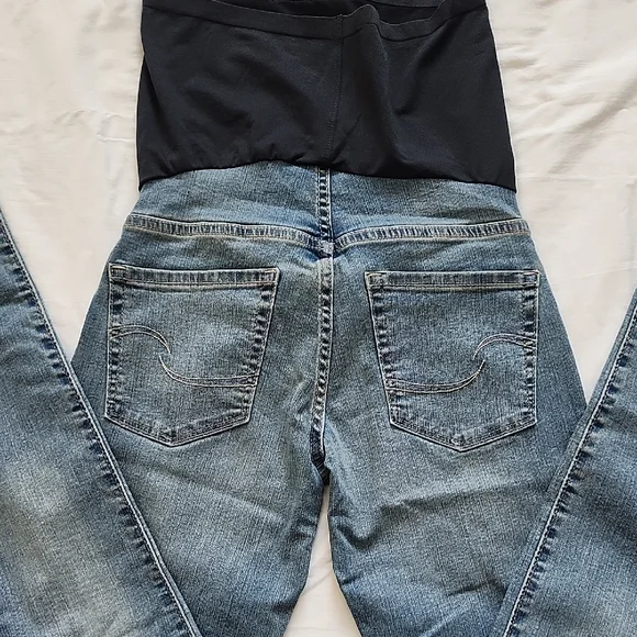 Signature by Levi Strauss Women's Maternity Blue Skinny Jeans - Picture 6 of 8